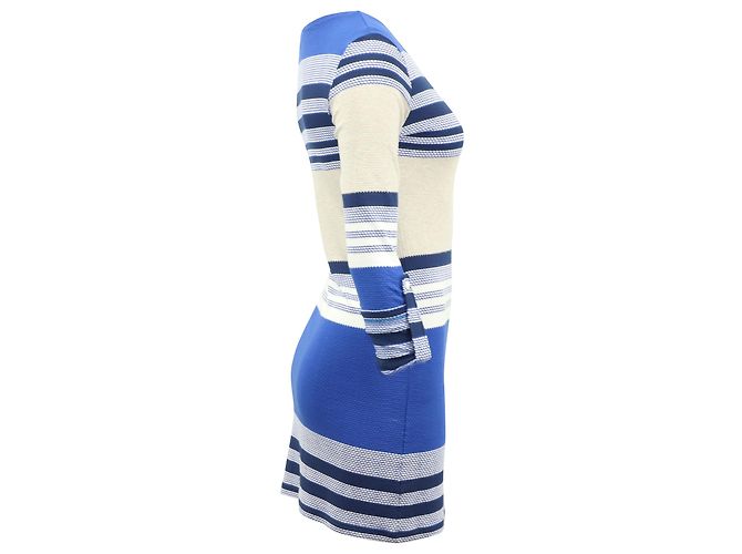 Abito a righe Melissa Odabash in viscosa blu - vista 2