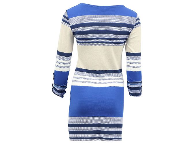 Abito a righe Melissa Odabash in viscosa blu - vista 4