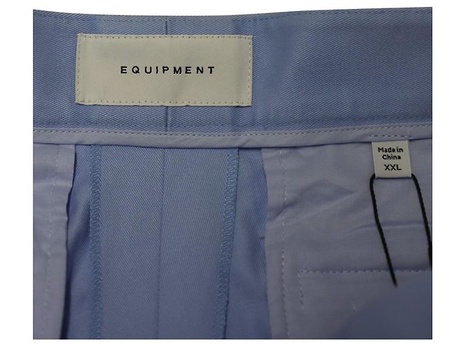 Pantalón Equipment Relaxed Unisex en Lyocell Verde Azul - vista 3