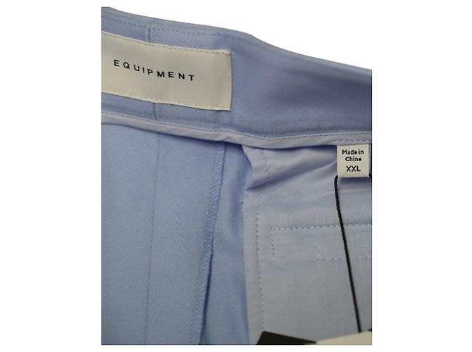 Pantalón Equipment Relaxed Unisex en Lyocell Verde Azul - vista 4