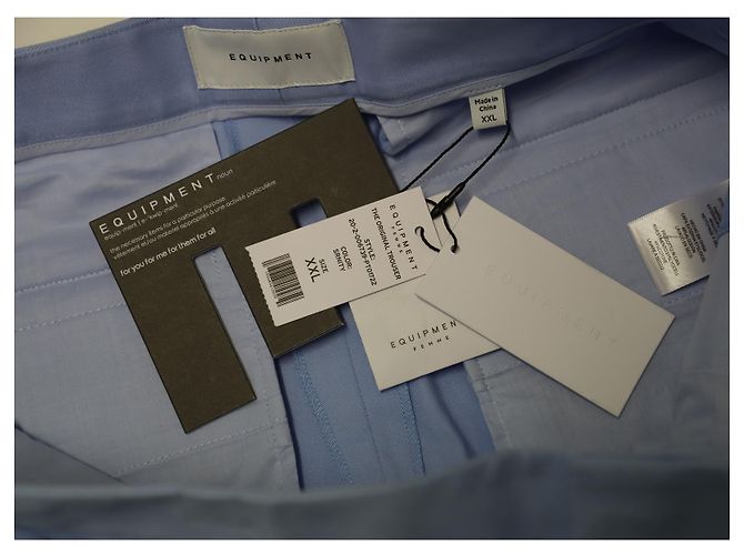 Pantalón Equipment Relaxed Unisex en Lyocell Verde Azul - vista 5
