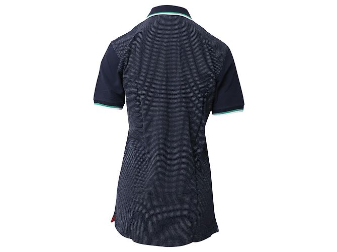 Polo Estampado Carolina Herrera en Algodón Azul Marino - vista 3