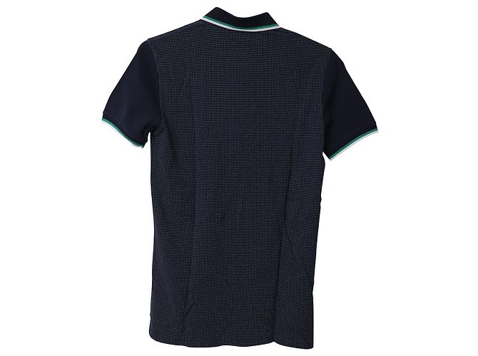 Polo Estampado Carolina Herrera en Algodón Azul Marino - vista 4