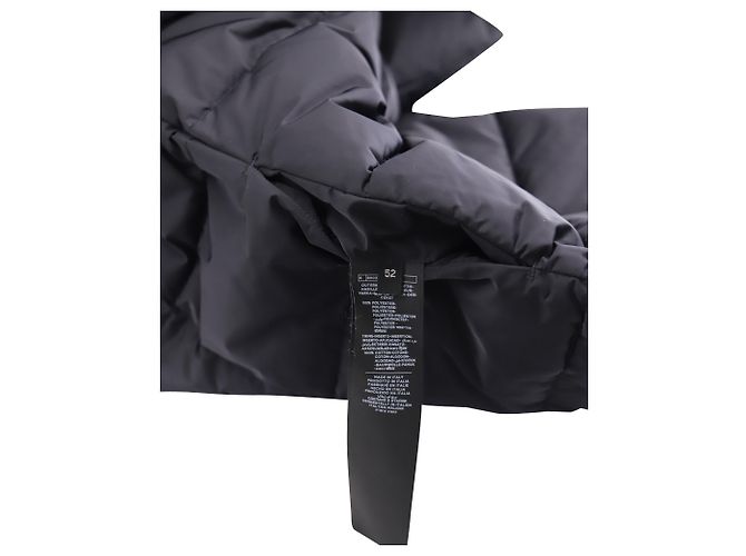Jaqueta camisa acolchoada Tom Ford em poliéster azul marinho - vista 3