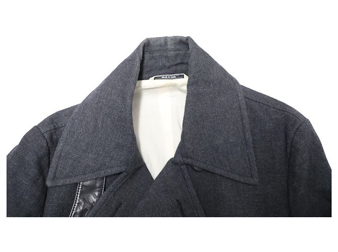 Maison Martin Margiela Replica Casaco Pea em Algodão Cinza - vista 3