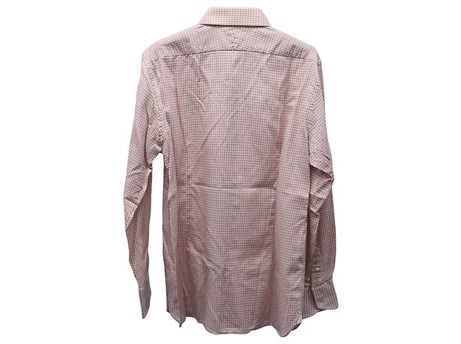 Tom Ford Gingham Button-down-Hemd aus rosa Baumwolle Pink - Ansicht 5