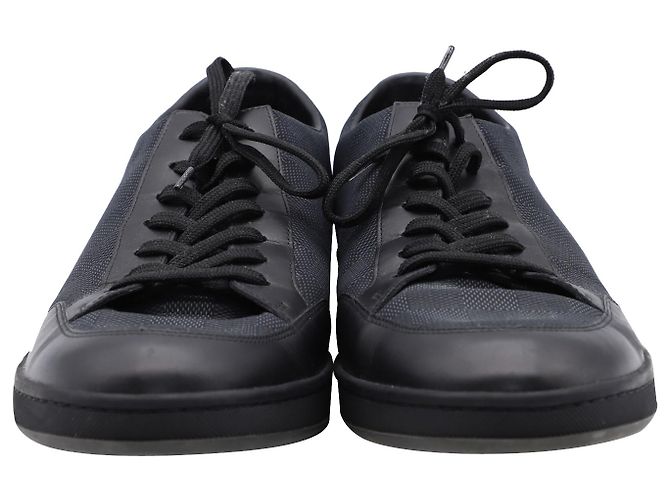 Louis Vuitton Punchy Low Sneakers in Black Leather - view 3