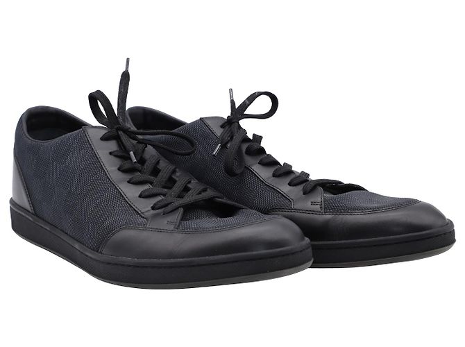 Louis Vuitton Punchy Low Sneakers in Black Leather - view 5