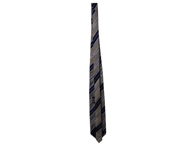 Cravatta Balmain a Righe in Seta Multicolor - vista 2
