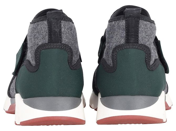 Marni High-Top-Turnschuhe aus Neopren in grüner Baumwolle - Ansicht 4