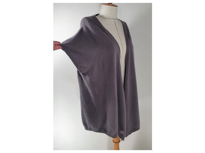 Autre Marque Emilia Lay Kaschmir Cardigan Grau - Ansicht 3