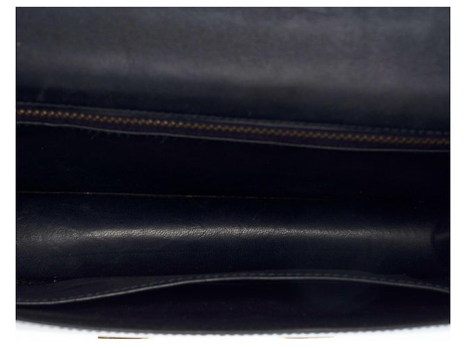 Hermès Splendida borsa Hermes Constance 23 cm in pelle scatola marina, Blu navy - vista 7