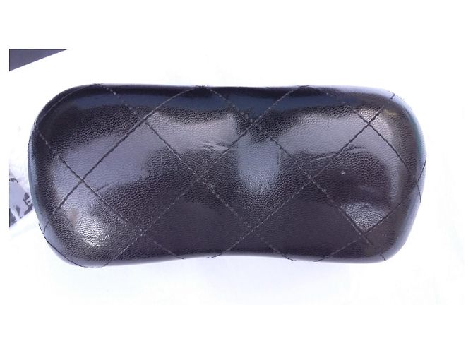 Chanel Gafas de sol ojo de gato con perlas - excelente estado Negro - vista 12