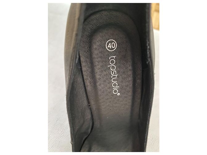Décolleté Topshop TopStudio in pelle nera 40 Nero - vista 4