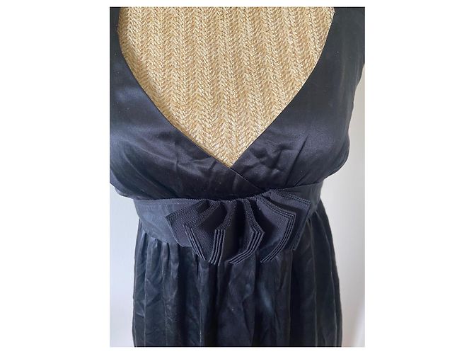 See by Chloé Kleid aus schwarzer Seide - Ansicht 2