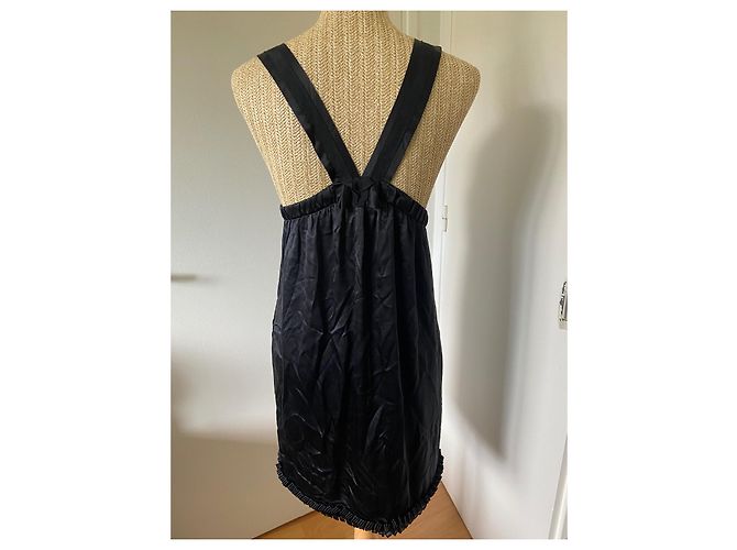 See by Chloé Kleid aus schwarzer Seide - Ansicht 4