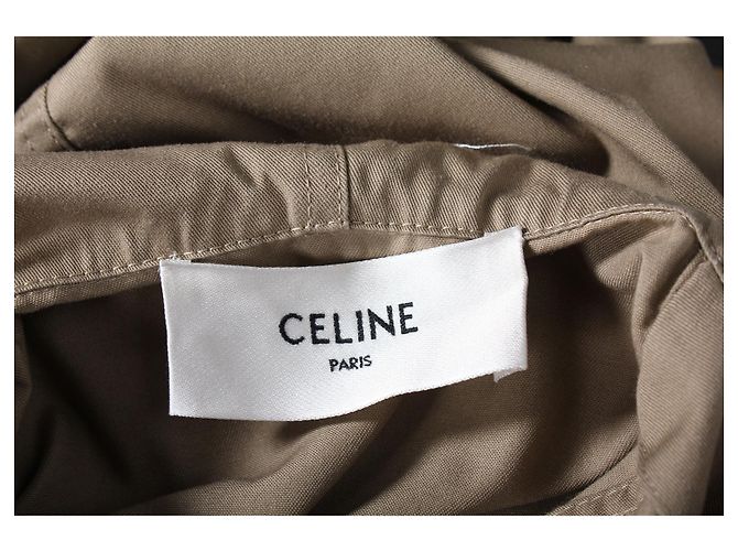 Céline Celine Kurzer Parka aus beigem Polyester und technischer Baumwolle - Ansicht 4