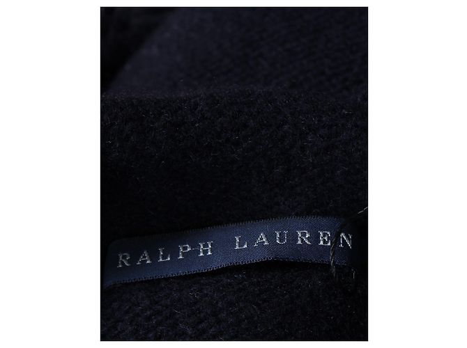 Ralph Lauren Kapuzenpullover aus marineblauer Wolle - Ansicht 4