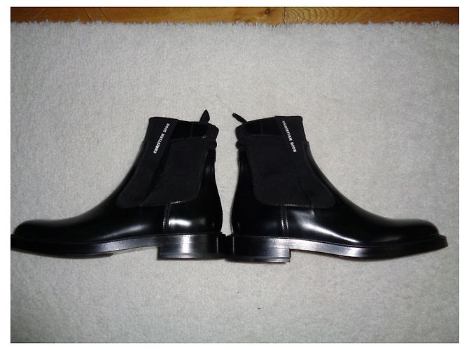 Dior Chelsea boots black leather - view 2