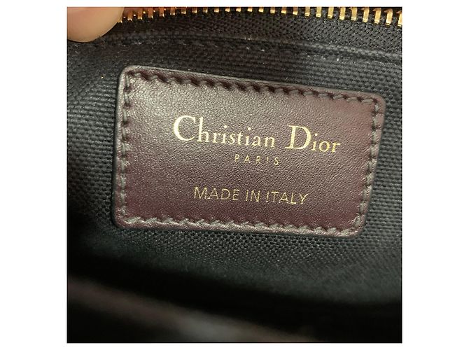 Dior Borsa 30 Montaigne Jacquard Oblique Bordeaux - vista 2