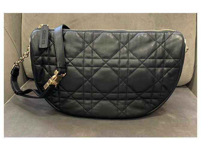 Borsa Dior Vibe Hobo in pelle nera Nero - vista 2