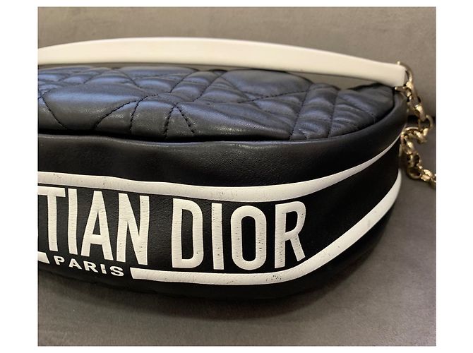 Borsa Dior Vibe Hobo in pelle nera Nero - vista 3