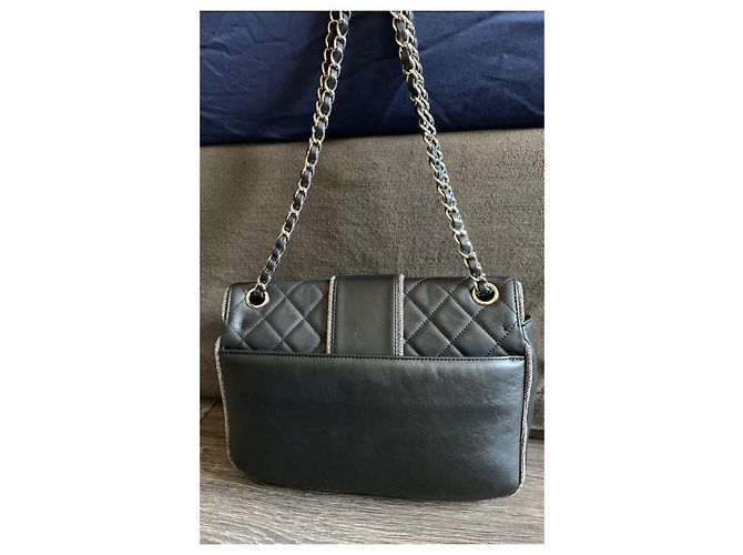 Timeless Chanel Borsa a tracolla classica/senza tempo Nero - vista 2