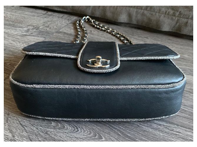 Timeless Chanel Borsa a tracolla classica/senza tempo Nero - vista 6