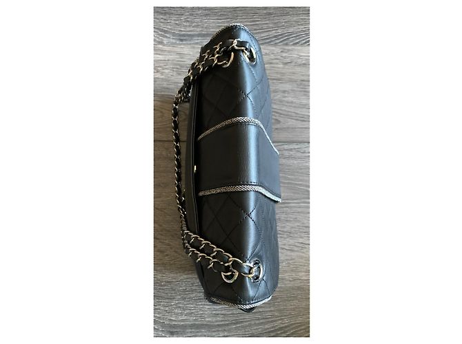 Timeless Chanel Borsa a tracolla classica/senza tempo Nero - vista 7