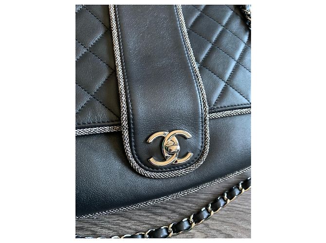 Timeless Chanel Borsa a tracolla classica/senza tempo Nero - vista 8