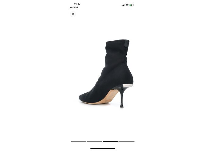 Stivaletti Sergio Rossi in tessuto nero - vista 2