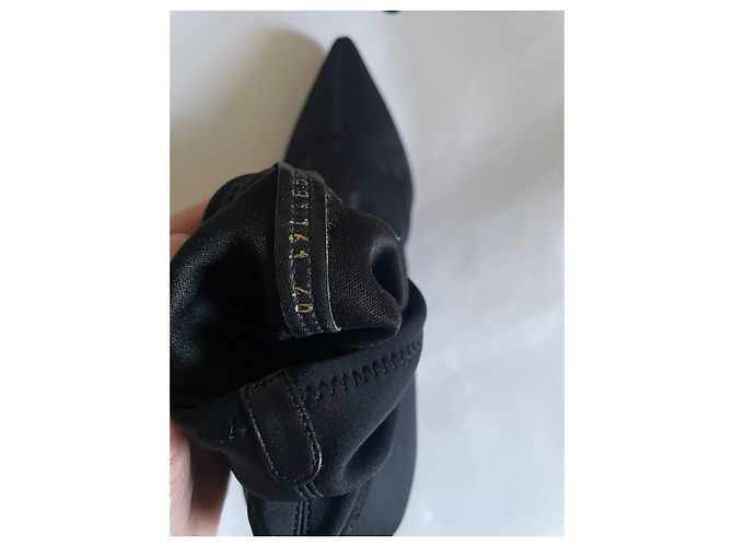 Stivaletti Sergio Rossi in tessuto nero - vista 8