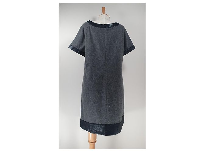 Day Birger & Mikkelsen Kleid in Grau Wolle - Ansicht 5