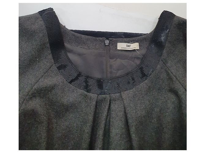 Day Birger & Mikkelsen Kleid in Grau Wolle - Ansicht 6