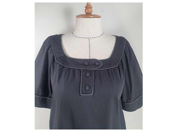 Blusa Thomas Burberry de algodón gris - vista 2