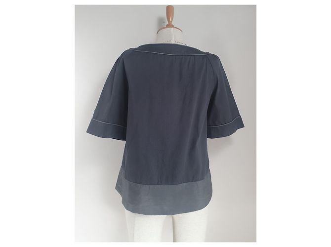 Blusa Thomas Burberry de algodón gris - vista 4