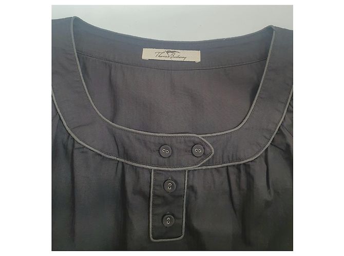 Blusa Thomas Burberry de algodón gris - vista 5
