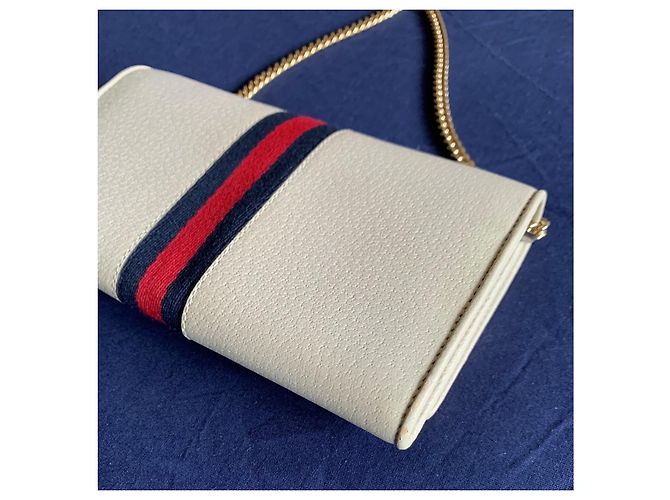 Borsa a mano Gucci Ophidia WOC in pelle bianca Bianco - vista 11