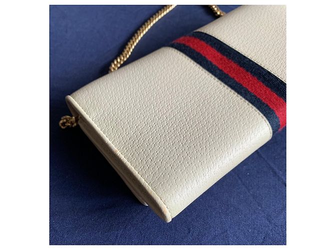 Borsa a mano Gucci Ophidia WOC in pelle bianca Bianco - vista 12