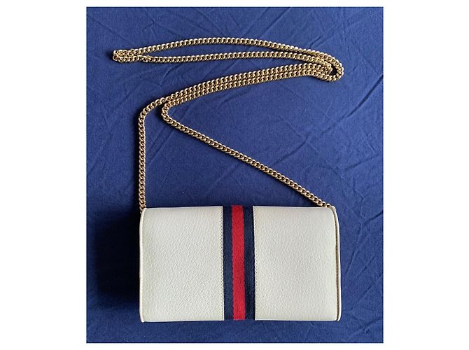 Borsa a mano Gucci Ophidia WOC in pelle bianca Bianco - vista 3