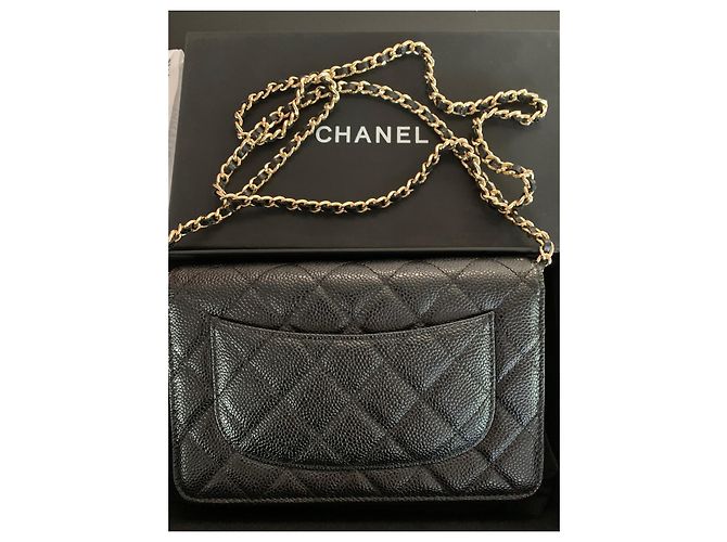 Wallet On Chain Chanel borse, portafogli, casi Nero - vista 3