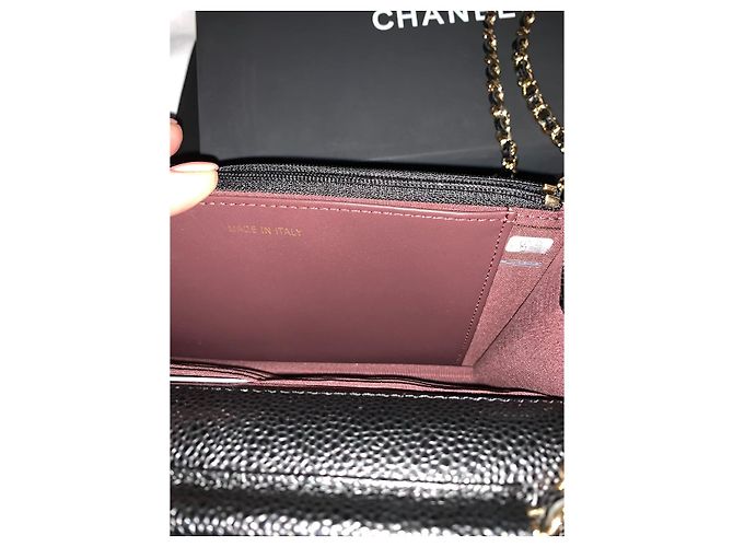 Wallet On Chain Chanel borse, portafogli, casi Nero - vista 6