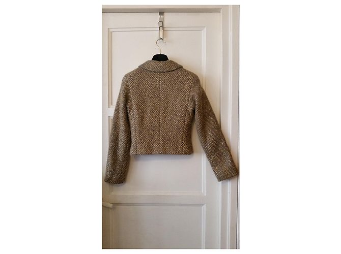 Chanel Jacke aus Wolle Gold Grösse 36 Golden - Ansicht 2
