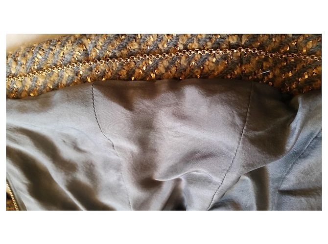 Chanel Jacke aus Wolle Gold Grösse 36 Golden - Ansicht 7