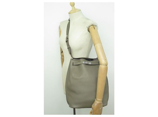 Borsa Hermès So Kelly 26 2011 BORSA A MANO SECCHIELLO IN PELLE KHAKI KHAKI KHAKI Cachi - vista 4