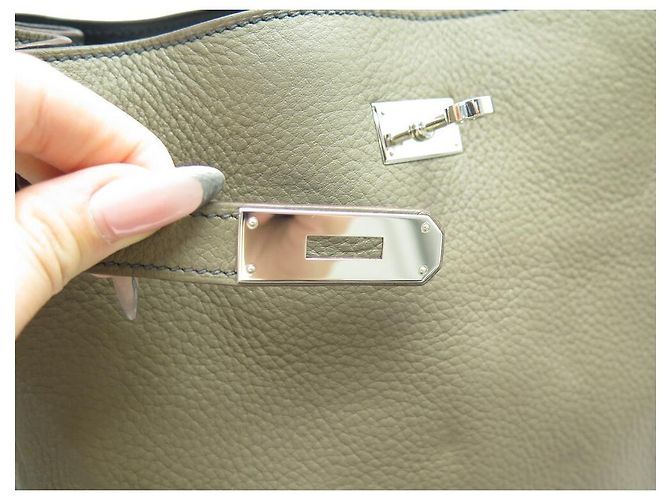 Borsa Hermès So Kelly 26 2011 BORSA A MANO SECCHIELLO IN PELLE KHAKI KHAKI KHAKI Cachi - vista 8