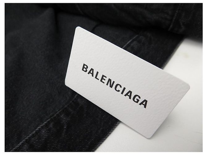 NEUE BALENCIAGA-JACKE 482125 42 IT 38 FR M DENIM OVERSIZE JACKE JACKE - Ansicht 12