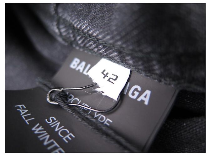 NEUE BALENCIAGA-JACKE 482125 42 IT 38 FR M DENIM OVERSIZE JACKE JACKE - Ansicht 16