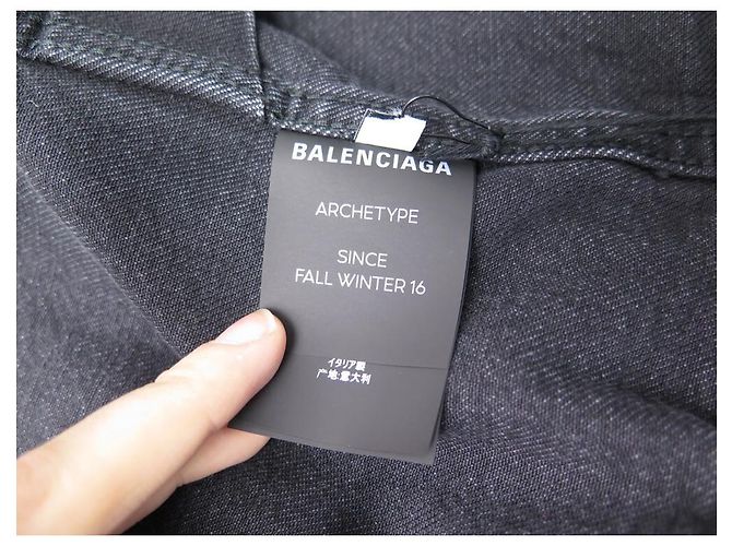 NEUE BALENCIAGA-JACKE 482125 42 IT 38 FR M DENIM OVERSIZE JACKE JACKE - Ansicht 5
