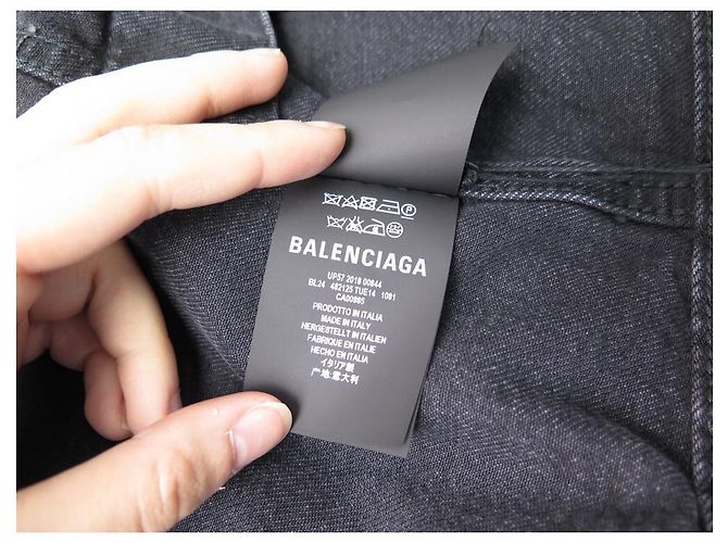 NEUE BALENCIAGA-JACKE 482125 42 IT 38 FR M DENIM OVERSIZE JACKE JACKE - Ansicht 6